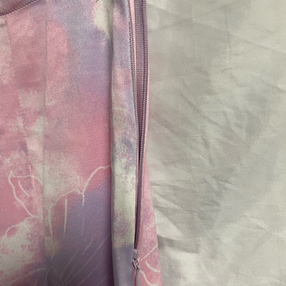 Roxy sheer skirt zip up on side size medium pink/purple tie dye - Picture 5 of 8